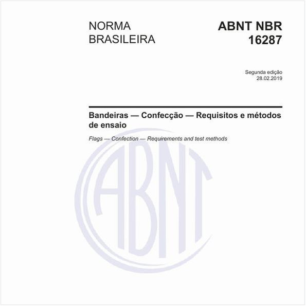 Bandeiras - Confecção - Requisitos e métodos de ensaio