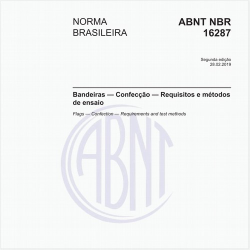 Bandeiras - Confecção - Requisitos e métodos de ensaio