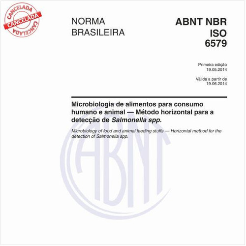 Microbiologia de alimentos para consumo humano e animal — Método horizontal para a detecção de Salmonella spp.