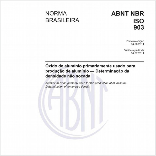 Óxido de alumínio primariamente usado para produção de alumínio - Determinação da densidade não socada