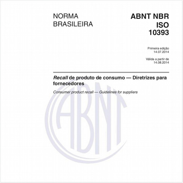 Recall de produto de consumo — Diretrizes para fornecedores