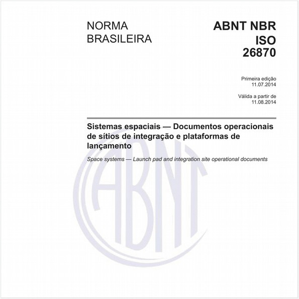 Sistemas espaciais — Documentos operacionais de sítios de integração e plataformas de lançamento