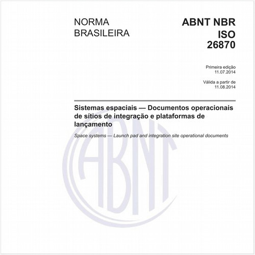 Sistemas espaciais — Documentos operacionais de sítios de integração e plataformas de lançamento