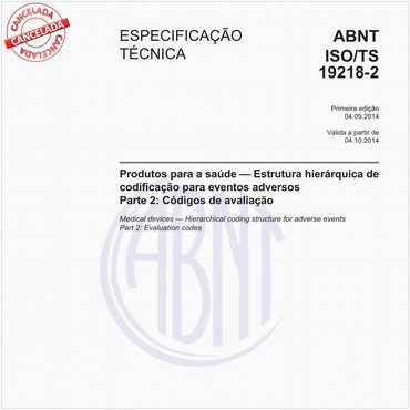 ABNT ISO/TS19218-2 de 09/2014