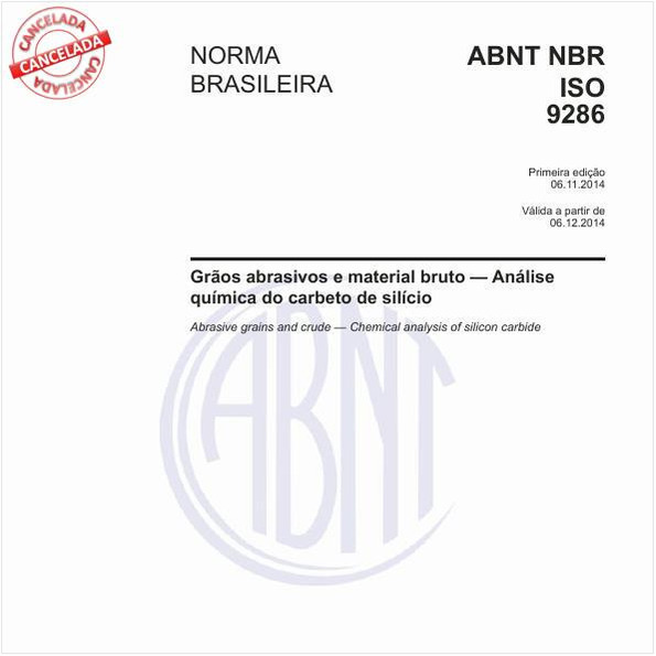 Grãos abrasivos e material bruto - Análise química do carbeto de silício