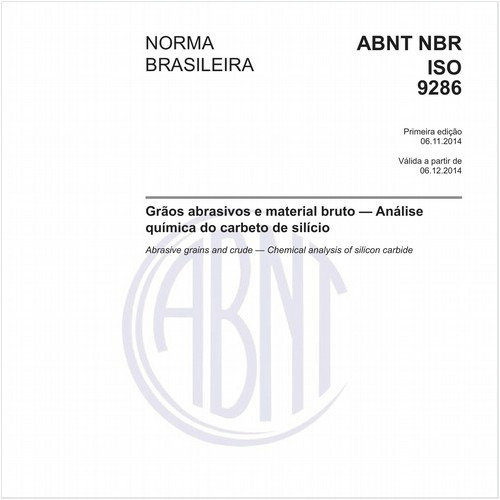 Grãos abrasivos e material bruto - Análise química do carbeto de silício