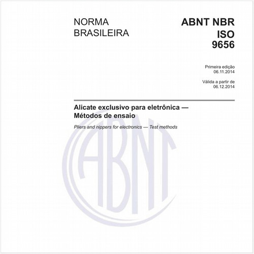 Alicate exclusivo para eletrônica - Métodos de ensaio