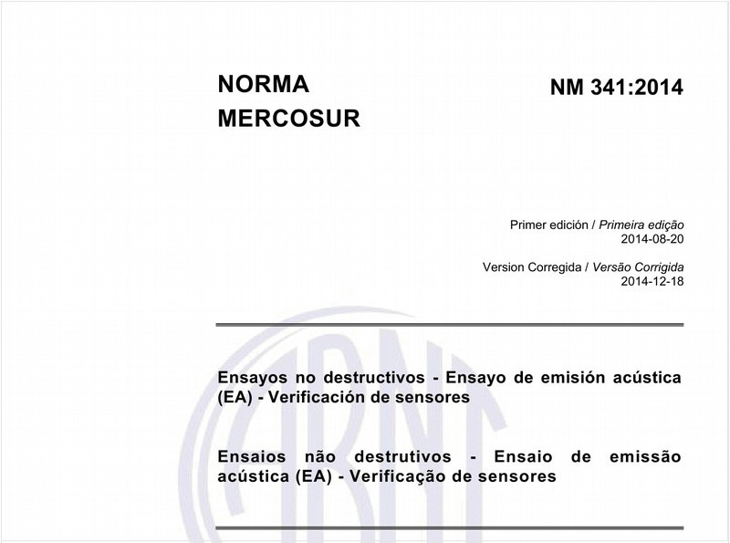 Ensaios não destrutivos - Ensaio de emissão acústica (EA) - Verificação de sensores