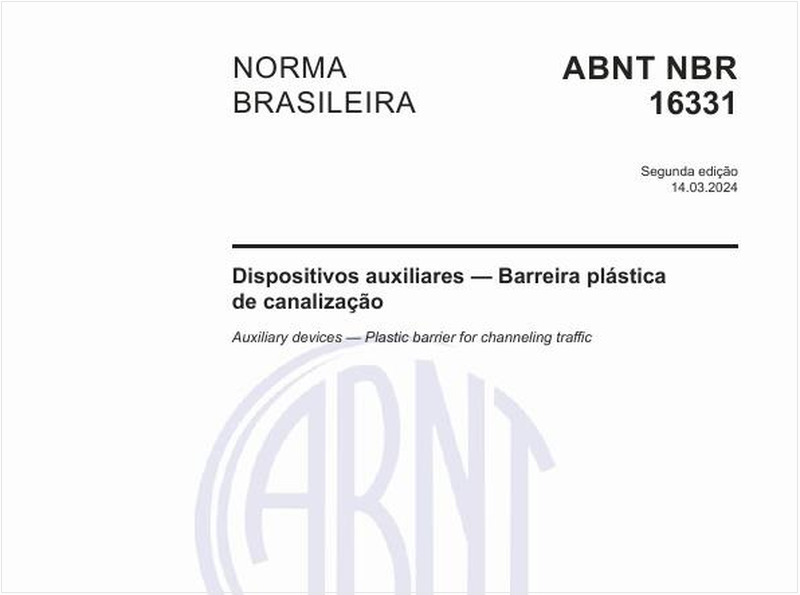 Dispositivos auxiliares — Barreira plástica de canalização