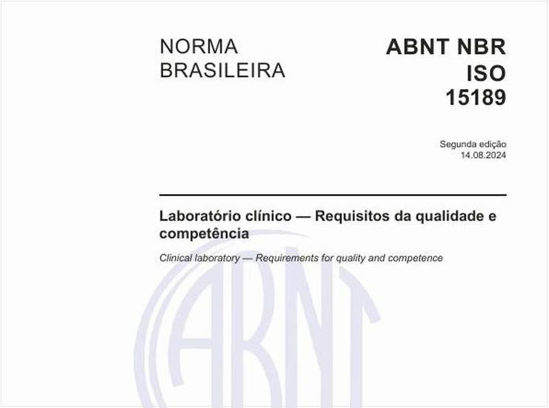 Laboratório clínico — Requisitos da qualidade e competência