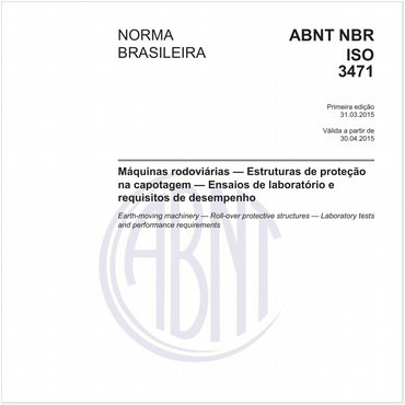 ABNT NBR ISO 3471 NBRISO3471 Máquinas rodoviárias — Estruturas de