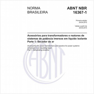 NBR16367-1 de 04/2015