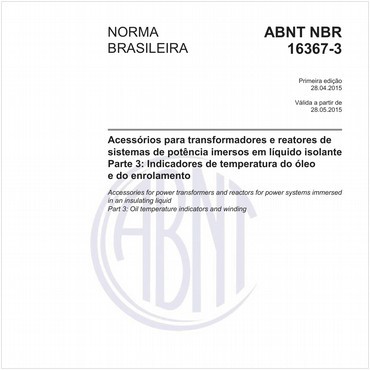 NBR16367-3 de 04/2015
