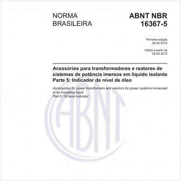 NBR16367-5 de 04/2015