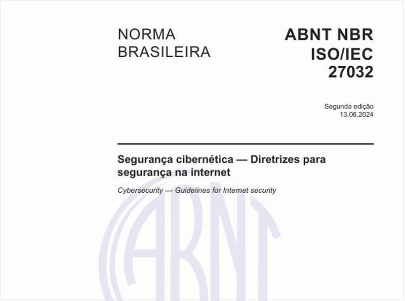 Segurança cibernética — Diretrizes para segurança na internet