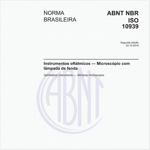 Instrumentos oftálmicos — Microscópio com lâmpada de fenda