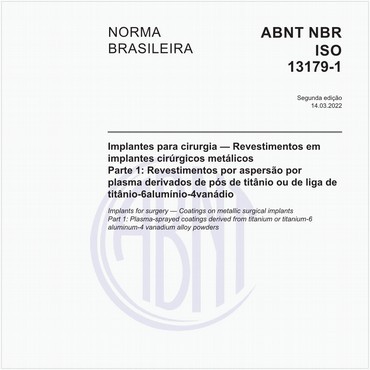 NBRISO13179-1 de 03/2022