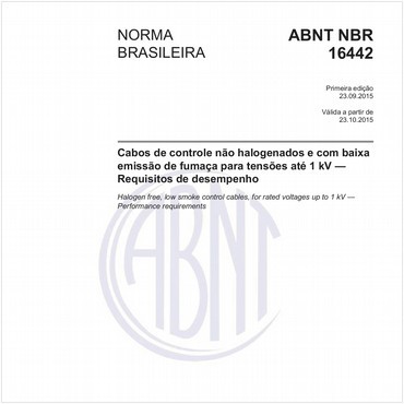 NBR16442 de 09/2015