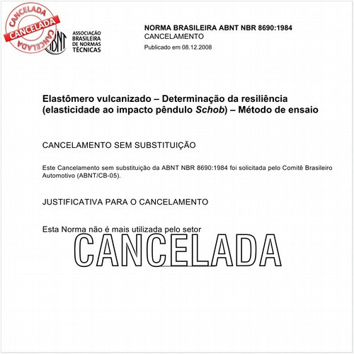 Elastômero vulcanizado - Determinação da resiliência (elasticidade ao impacto pêndulo Schob)