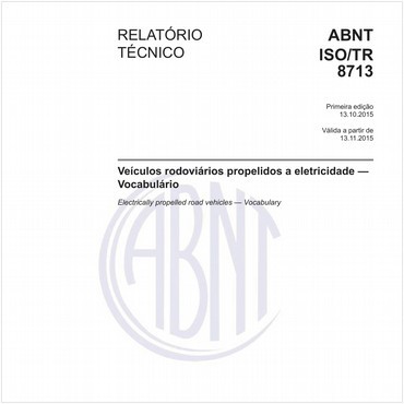 ABNT ISO/TR8713 de 10/2015