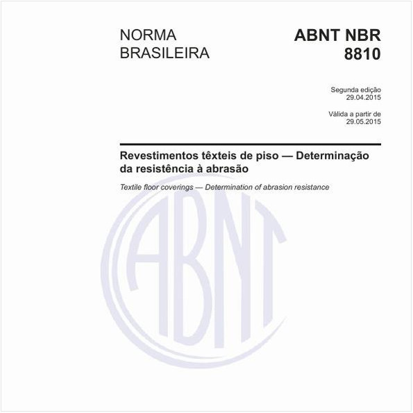 Revestimentos têxteis de piso - Determinação da resistência à abrasão