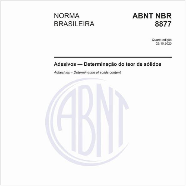 Adesivos — Determinação do teor de sólidos