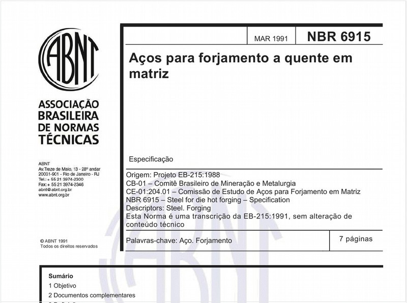 Aços para forjamento a quente em matriz