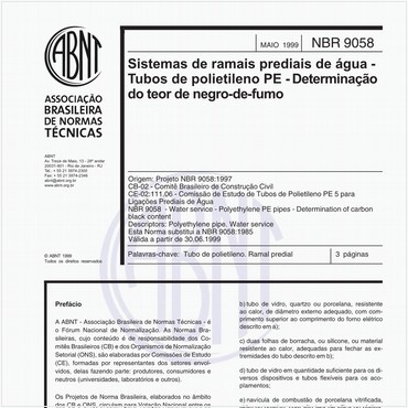 NBR9058 de 05/1999
