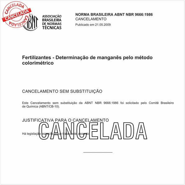 Fertilizantes - Determinação de manganês pelo método colorimétrico