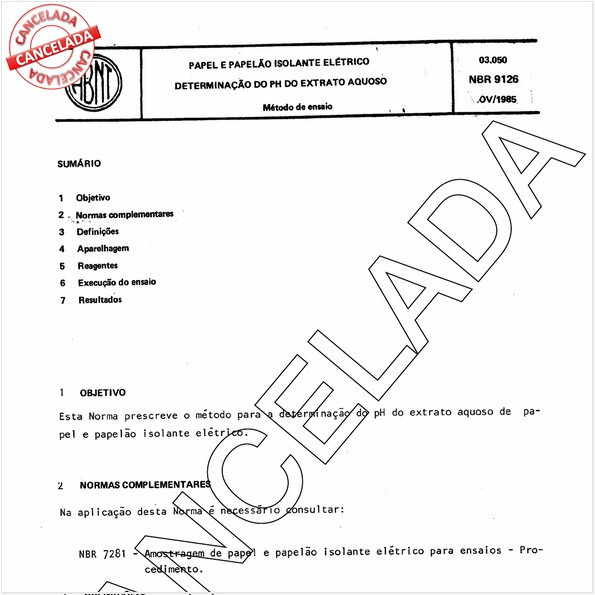 Papel e papelão isolante elétrico - Determinação do pH do extrato aquoso