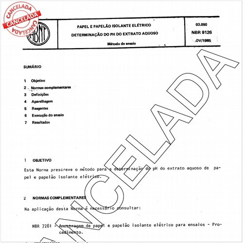 Papel e papelão isolante elétrico - Determinação do pH do extrato aquoso