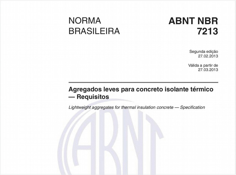 Agregados leves para concreto isolante térmico — Requisitos