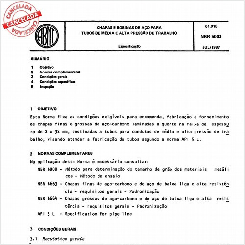 Chapas e bobinas de aço para tubos de média e alta pressão de trabalho