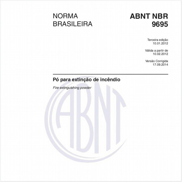 Pó para extinção de incêndio