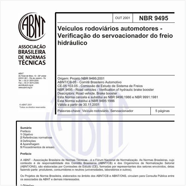 Veículos rodoviários automotores - Verificação do servoacionador do freio hidráulico