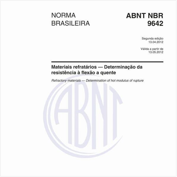 Materiais refratários — Determinação da resistência à flexão a quente