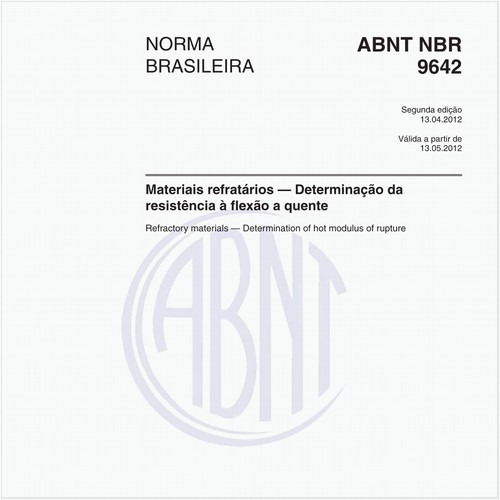 Materiais refratários — Determinação da resistência à flexão a quente
