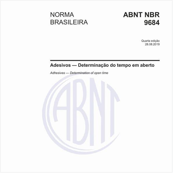 Adesivos — Determinação do tempo em aberto