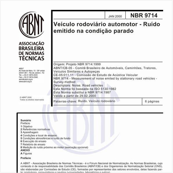 Veículo rodoviário automotor - Ruído emitido na condição parado