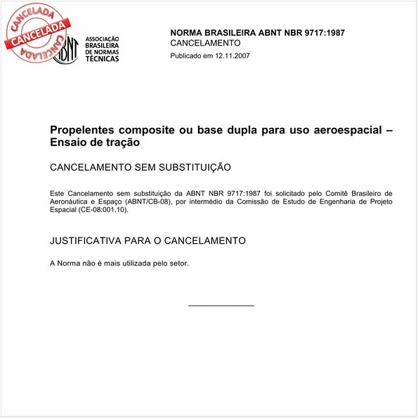 Propelentes composite ou base dupla para uso aeroespacial - Ensaio de tração