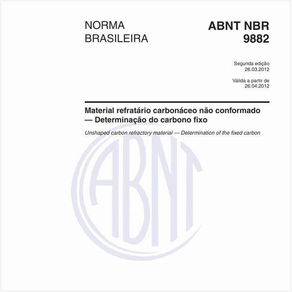 Material refratário carbonáceo não conformado — Determinação do carbono fixo