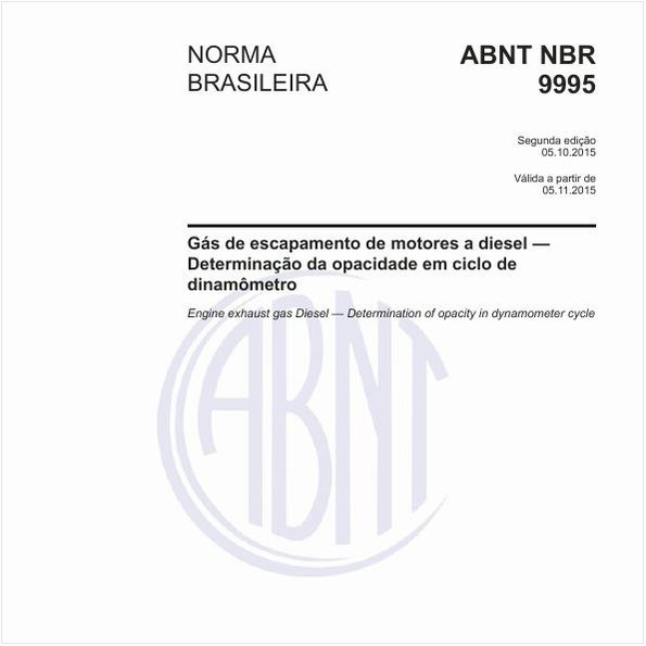 Gás de escapamento de motores a diesel - Determinação da opacidade em ciclo de dinamômetro
