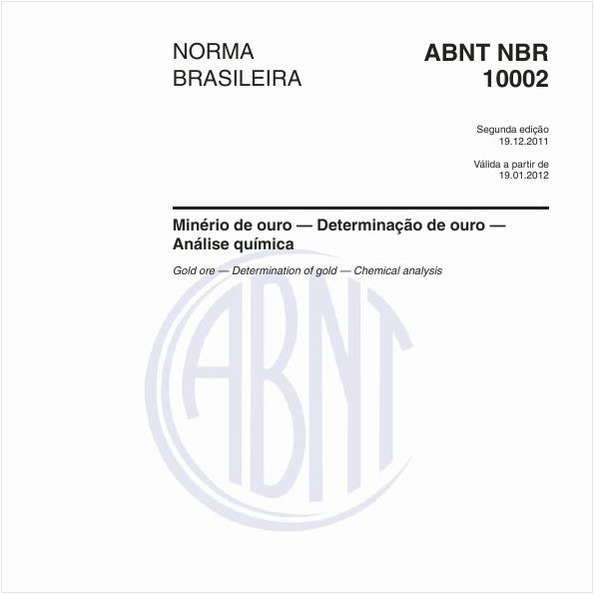 Minério de ouro — Determinação de ouro — Análise química