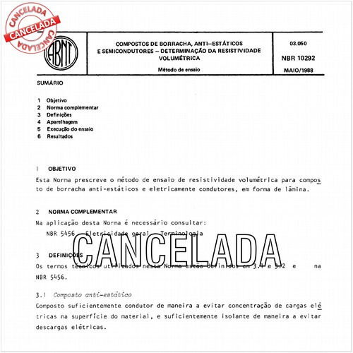 Compostos de borracha, anti-estáticos e semicondutores - Determinação da resistividade volumétrica