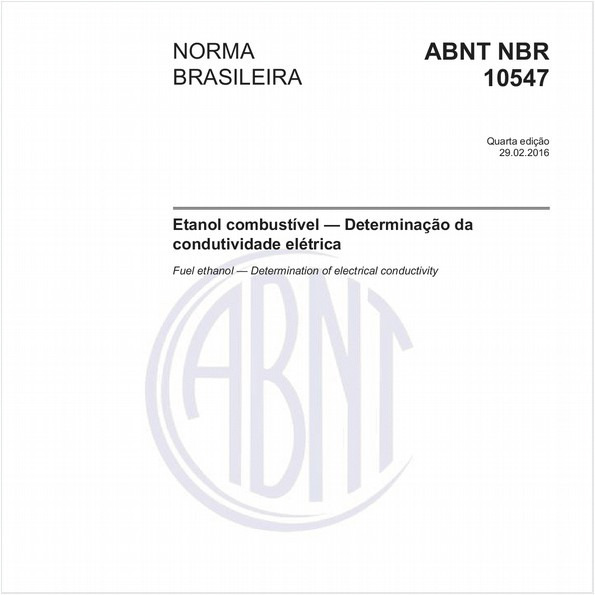 Etanol combustível - Determinação da condutividade elétrica