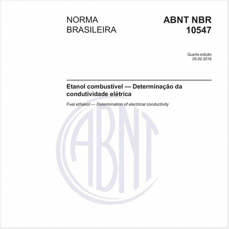Etanol combustível - Determinação da condutividade elétrica