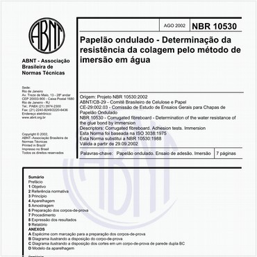 NBR10530 de 08/2002