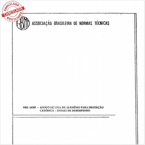 Anodo de liga de alumínio para proteção catódica - Ensaio de desempenho