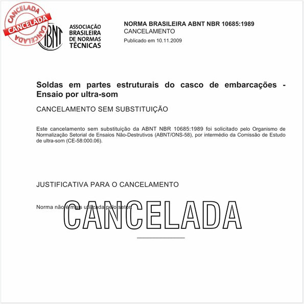 Soldas em partes estruturais do casco de embarcações - Ensaio por ultra-som