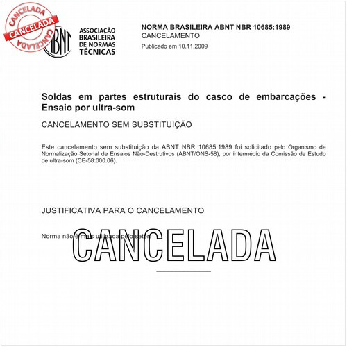 Soldas em partes estruturais do casco de embarcações - Ensaio por ultra-som